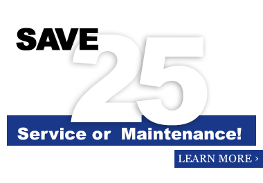 Limited Time Offer. Save 25% on your next service or repair, including parts and labor.